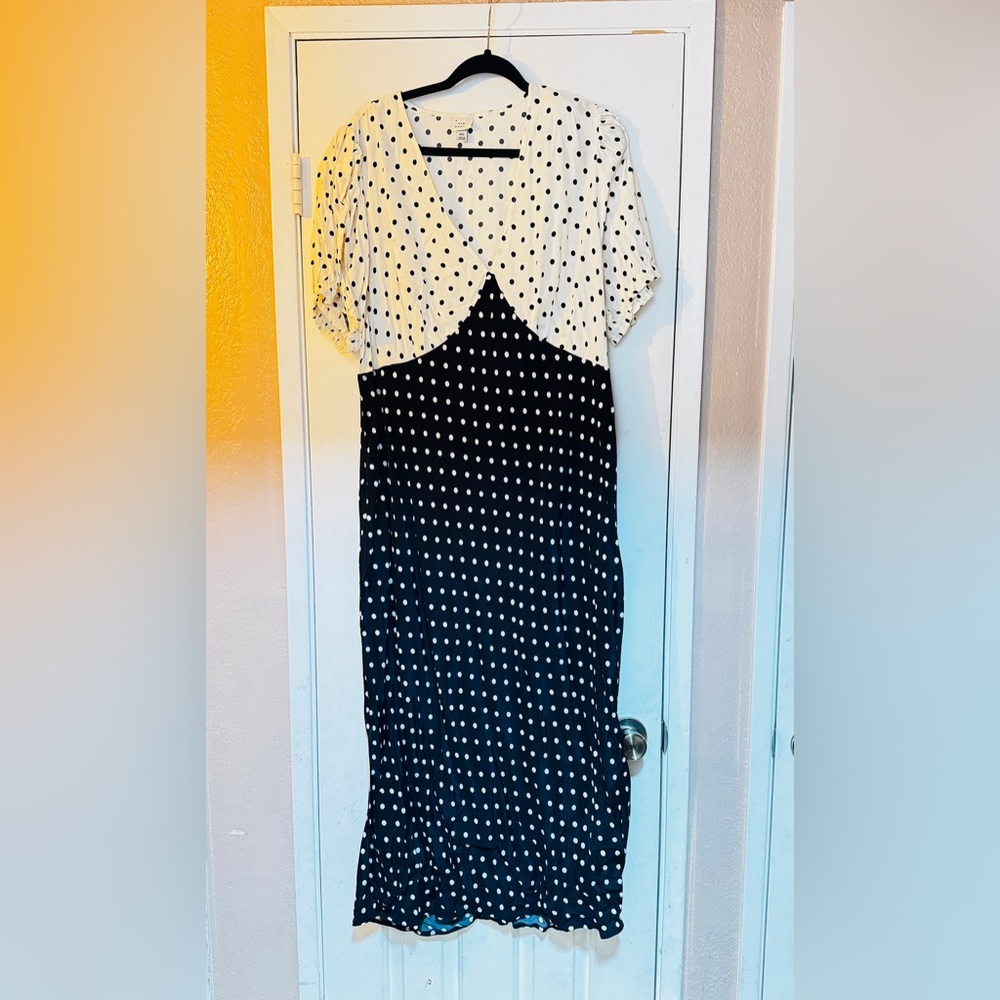 Polka Dot Wrap Dress